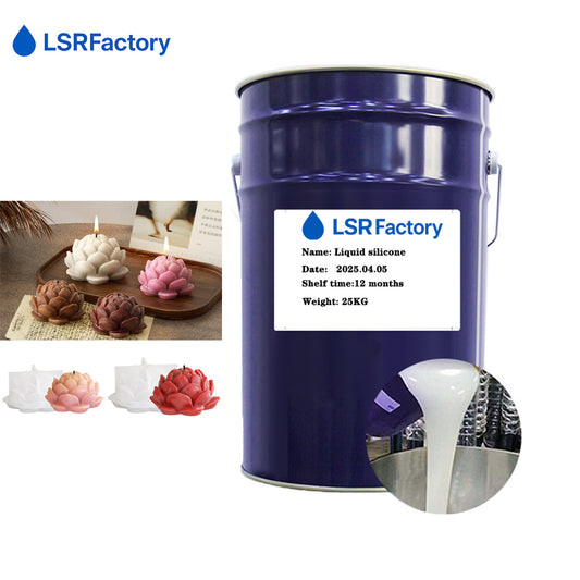 RTV-2 Liquid Silicone Rubber,High-Temperature Resistant, Soft & High Tear Strength for Candle & Soap Molds