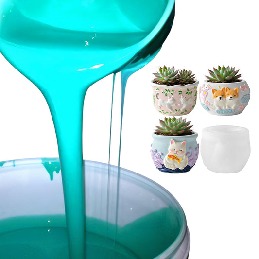 RTV-2 Liquid Silicone Rubber for Plant Molds,Flexible, High Tear Strength, Easy Demolding