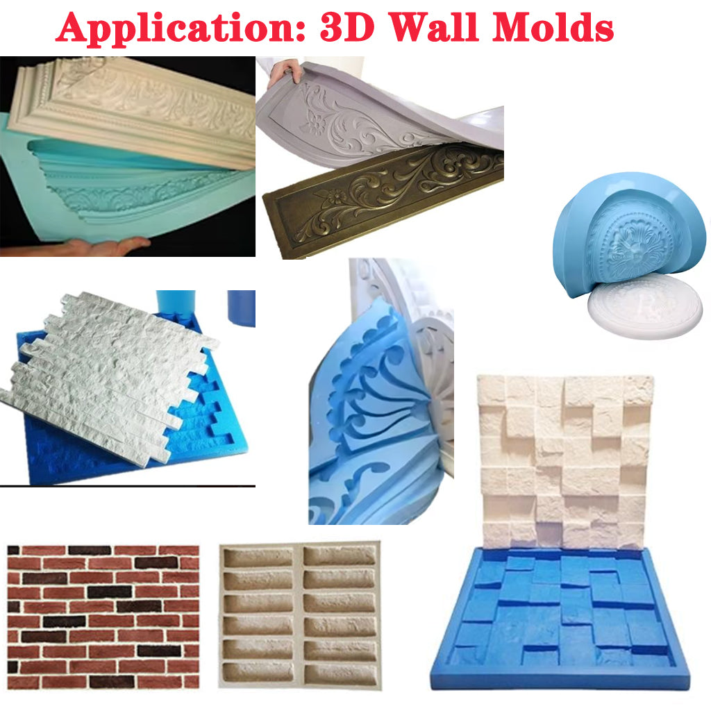 Liquid Silicone Rubber for 3D Skull & Teeth Molds – Suitable for Concrete, Plaster & Resin