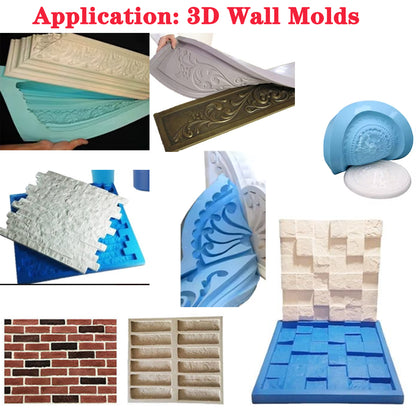 Liquid Silicone Rubber for 3D Skull & Teeth Molds – Suitable for Concrete, Plaster & Resin