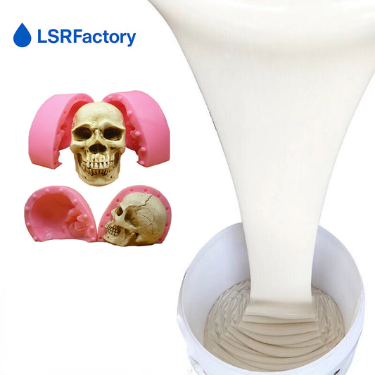 Liquid Silicone Rubber for 3D Skull & Teeth Molds – Suitable for Concrete, Plaster & Resin