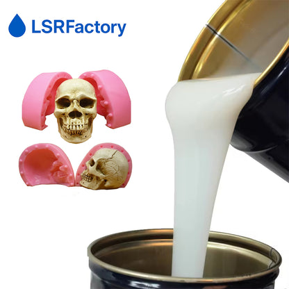 Liquid Silicone Rubber for 3D Skull & Teeth Molds – Suitable for Concrete, Plaster & Resin