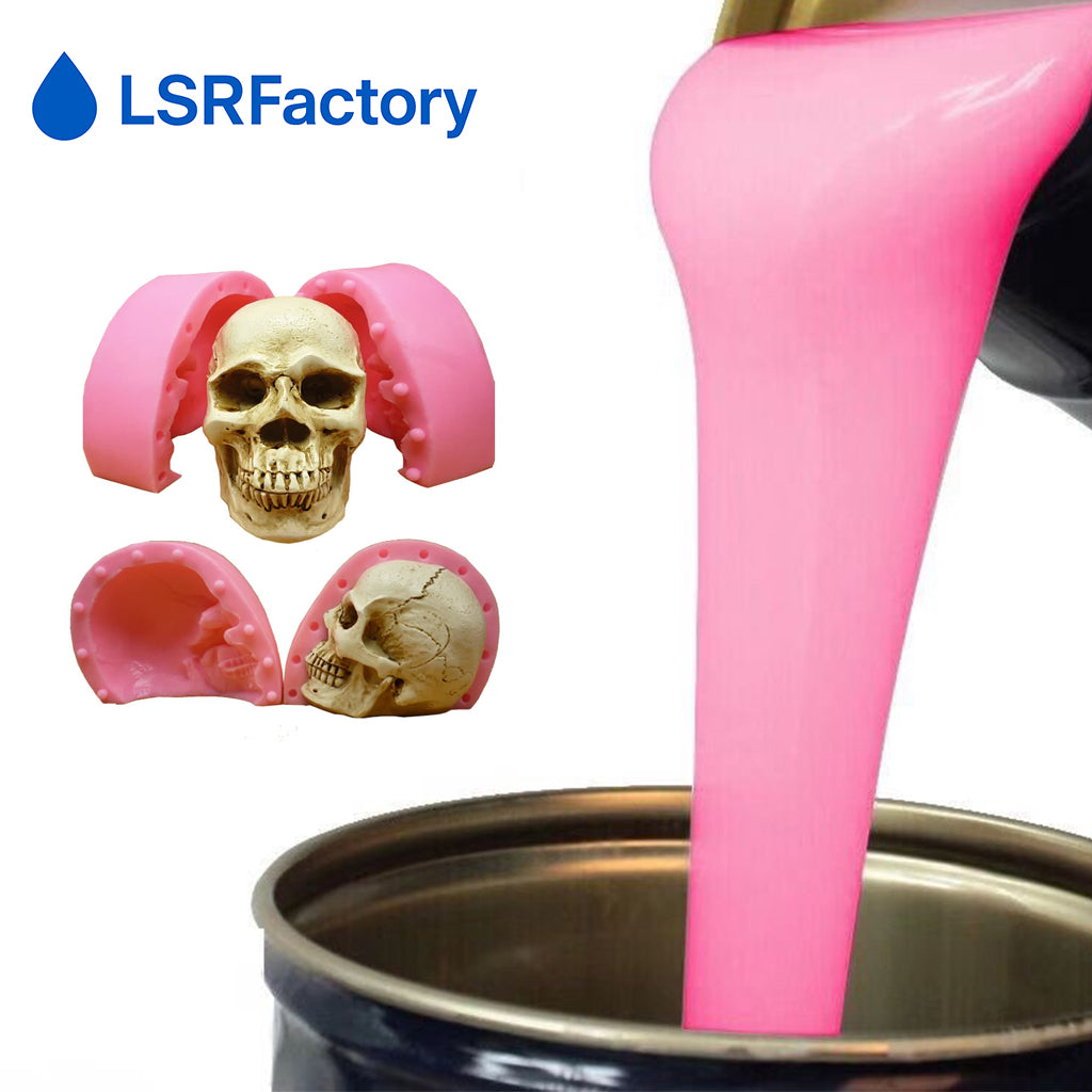 Liquid Silicone Rubber for 3D Skull & Teeth Molds – Suitable for Concrete, Plaster & Resin