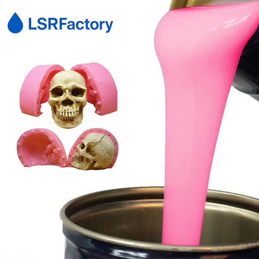 Liquid Silicone Rubber for 3D Skull & Teeth Molds – Suitable for Concrete, Plaster & Resin